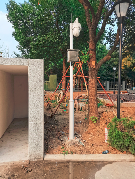 南京某泵站監控攝像頭安裝，UPS不間斷電源系統安裝